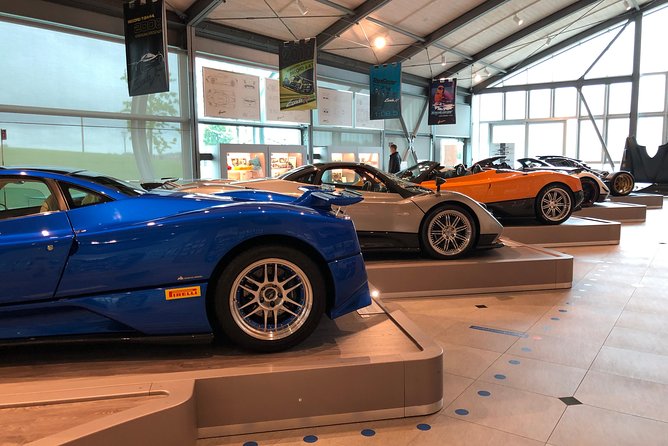 Antagonist Motors: Lamborghini, Ferrari, PaganiFactory, Lunch, Private transport - Lunch Break: Local Restaurant, Two Courses, Beverages Included