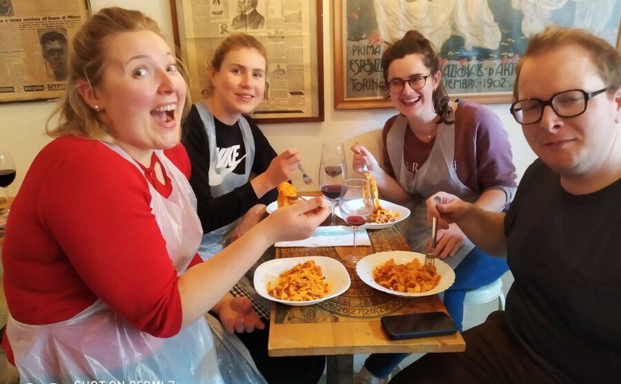 Bologna: Pasta Secrets Cooking Class with Local Expert - A Bologna Grocery Store Cooking Class Where Wine Starts the Workday