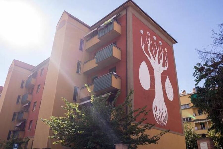 Bologna: Street Art Tour on Electric Bike - The First Stretch: Finding Art Beyond the Obvious
