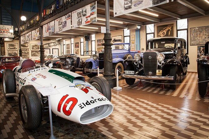 Ferrari | Enzo Ferrari | Lamborghini | Maserati Museums - Tour from Bologna - Panini Motor Museum for Maserati fans: a big car collection in a farm setting
