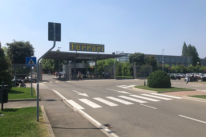 Ferrari World: Museums, Factory tour, Simulator,private transport - Museo Casa Enzo Ferrari: the yellow “hood” building and the workshop behind it