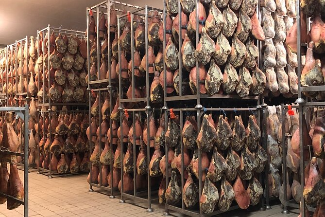 Food Excellences:Prosciutto, Parmigiano, Balsamic,Lunch,Transport - Stop 2: Prosciuttificio Leonardi Srl and prosciutto that tastes like craft