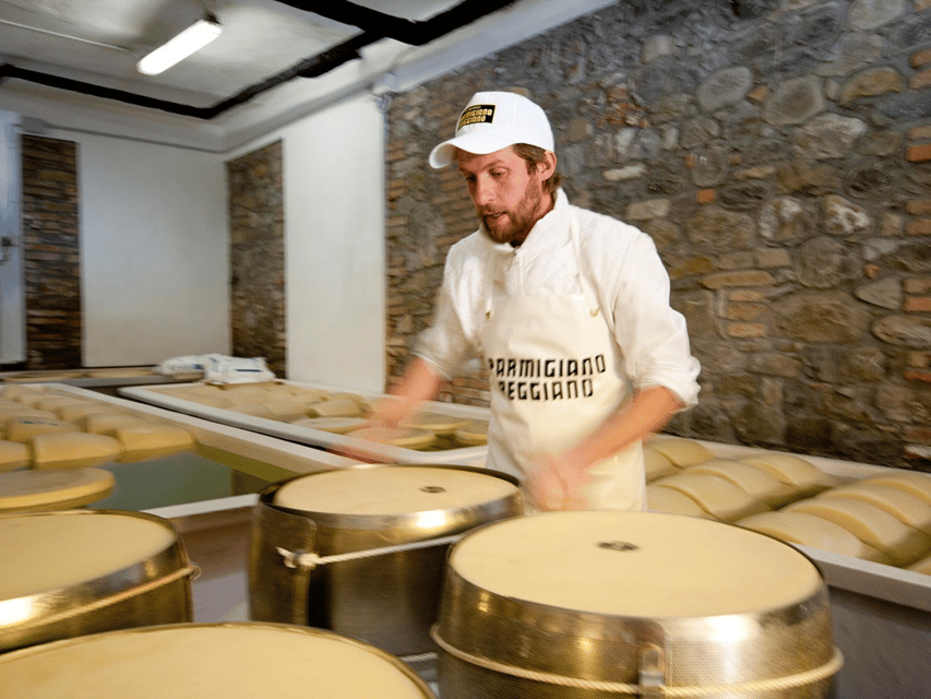 Parmesan Wheels near Parma: Tasting & Factory Tour - Two tour options: 8:45 AM production tour vs 10:30 AM tasting-focused tour