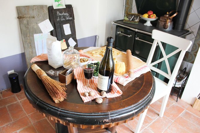 Pasta Class in Bologna in a 15th-Century Estate Home with Chiara - Eating what you made: lunch, wine, and dessert that ends with a smile